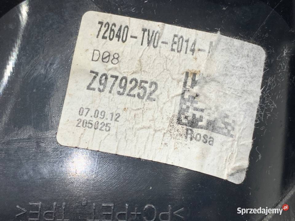 KLAMKA ZEWNĘTRZNA PRAWY TYŁ HONDA CIVIC IX