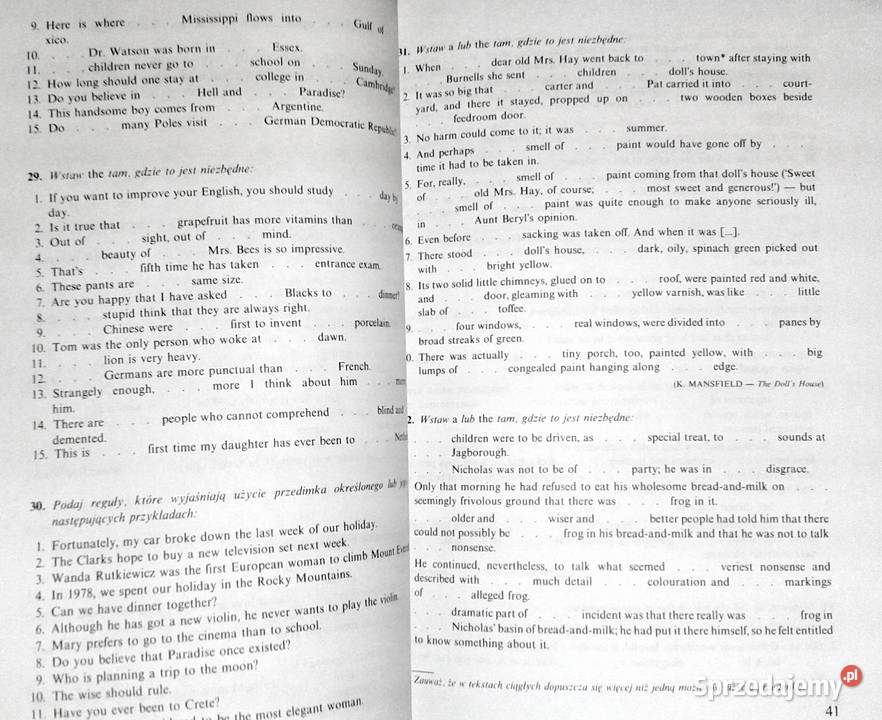 Mała gramatyka języka angielskiego z ćwiczeniami Rok wydania 1999 lubelskie Chełm