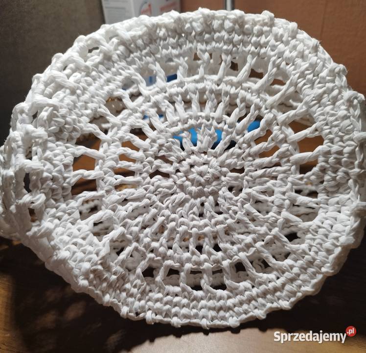 Kapelusz Panama crochet z naturalnej raffii łódzkie Piotrków Trybunalski