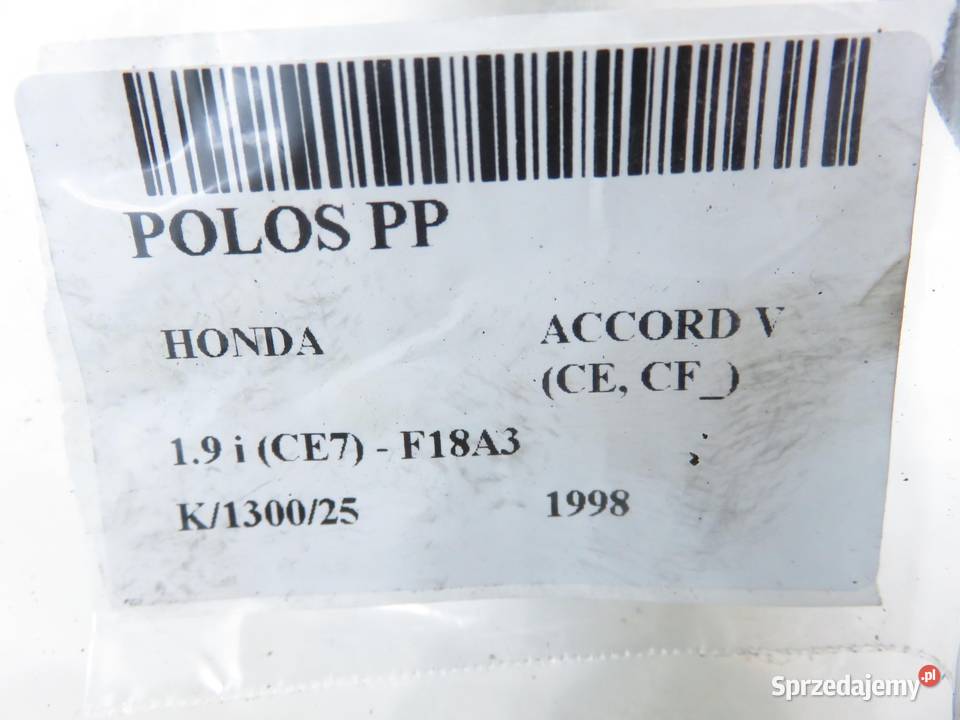 PÓŁOŚ PRAWA HONDA ACCORD V 19 sprzedam