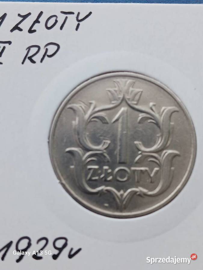 1 Złoty 1929 r ładne wielkopolskie Konin