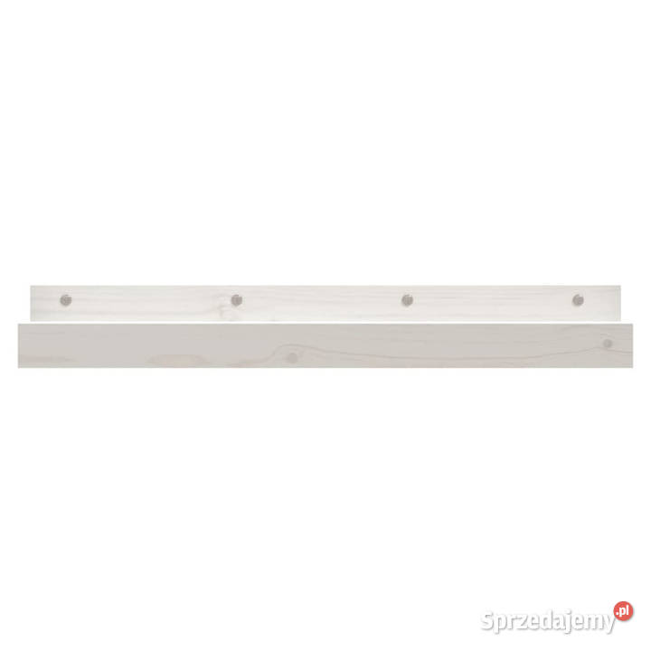 Półki ścienne 2 białe 80x12x9 drewno sosnowe Warszawa sprzedam