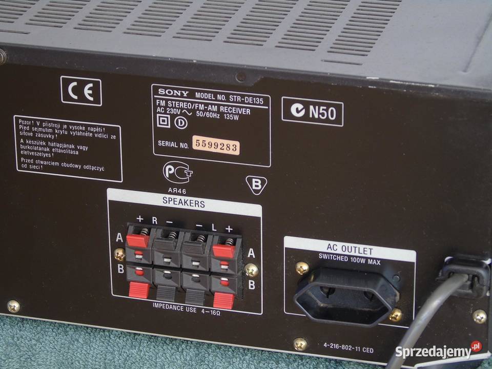 Wzmacniacz z radiem Sony STRDE135 RDS sprawny 2x Jasło