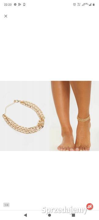 Wytworna podwójna bransoletka na nogę z Londynu Dla kobiet Kraków