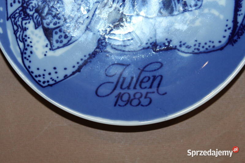 Talerz kolekcjonerski Christmas Plate 1985 1005 Szczecin