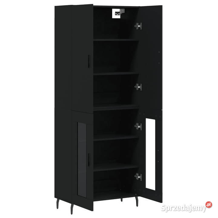 Witrynka czarna 695x34x180 materiał sprzedam