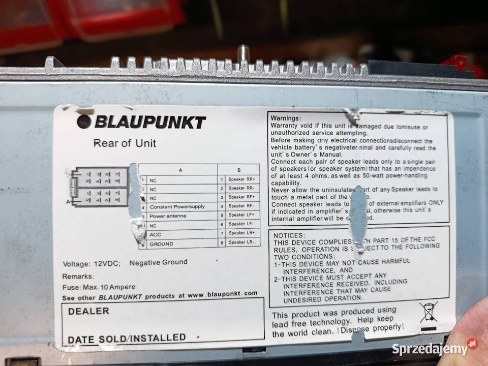 Radio Blaupunkt Tokio prawie nowy Blaupunkt Skierniewice