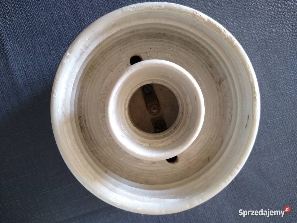 Lampa sufitowo ścienna ceramiczna PRL Bolków