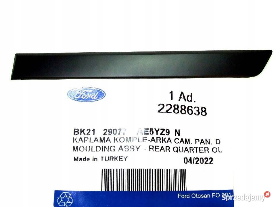 NAKŁADKA LISTWA BOKU TYŁ LEWA FORD TRANSIT Głogów