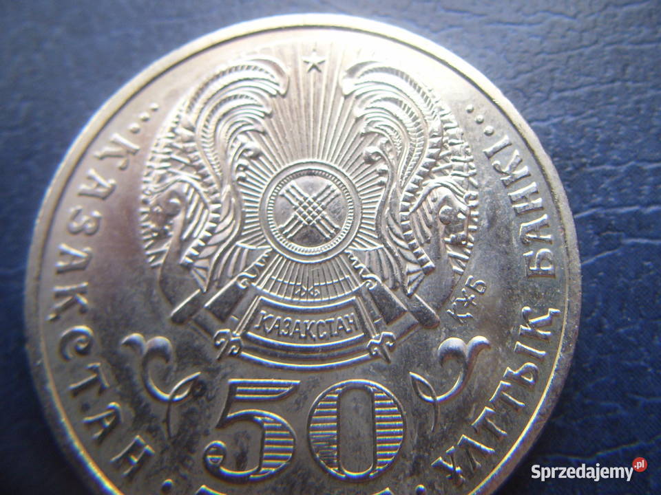 Stare monety 50 tenge 2008 Niedźwiedź Kazachstan Lesko