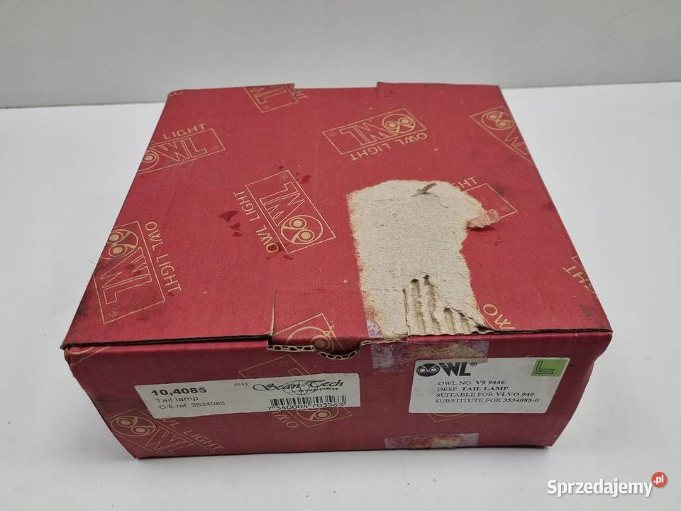 Volvo 940 960 9198r TYLNIA TYLNA LAMPA LEWA lewy Rudka