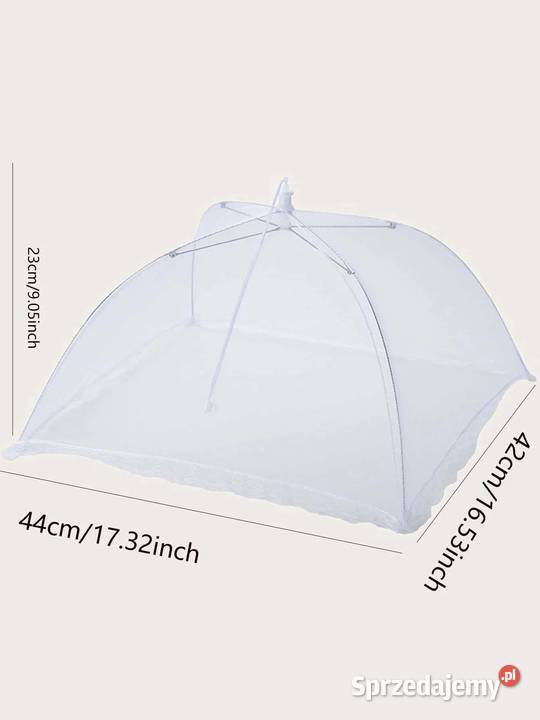 Siatka ochronna na żywność przed owadami biały