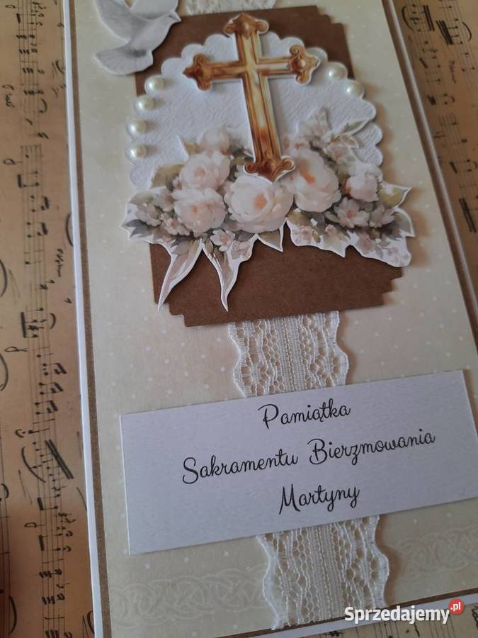 Kartka Pamiątka bierzmowania personalizowana Ryki