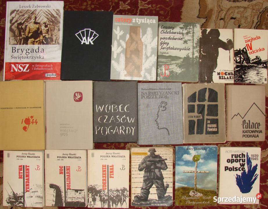 Książki partyzanckie Ruch Oporu konspiracja itp historia, archeologia Radom