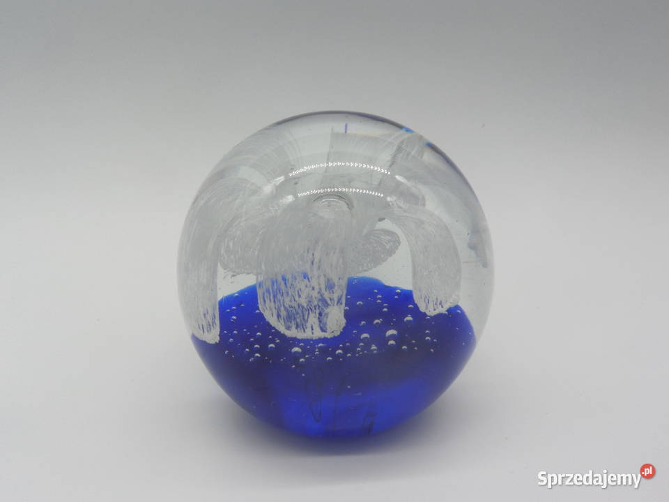 Piękna szklana kula kolorowe szkło artystyczne Raszków