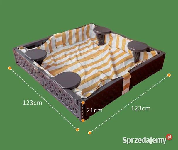 piaskownica plastikowa kwadratowa Pozostałe Pozostałe