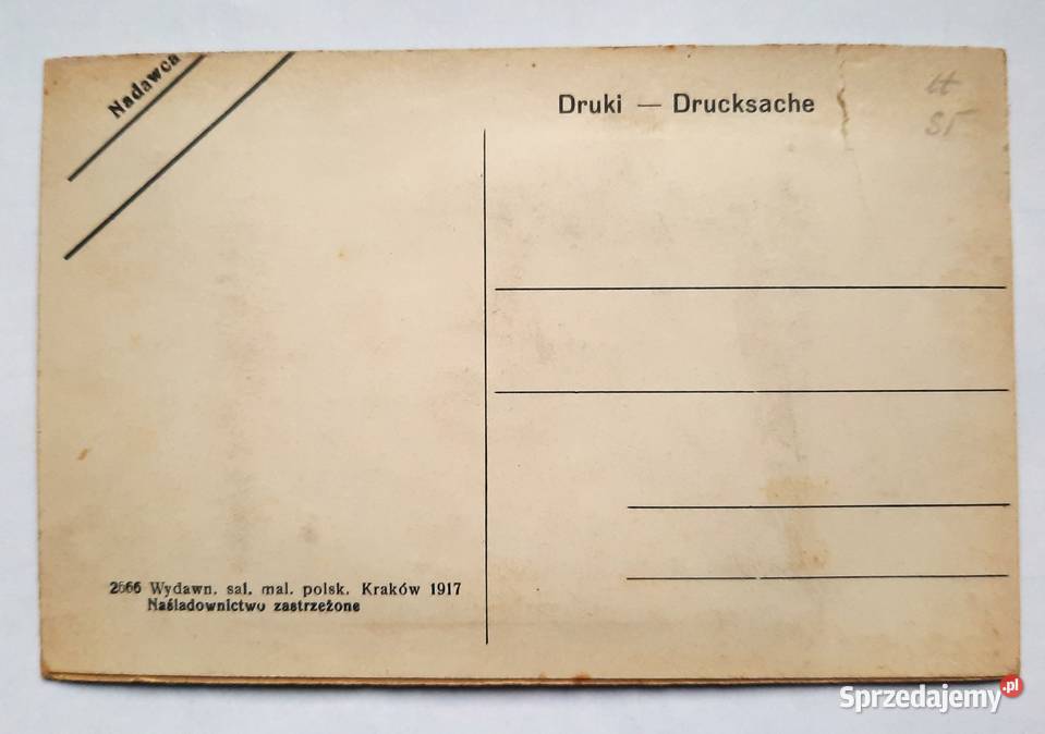 Przedwojenna Pocztówka III Tatry Widok na Gliwice