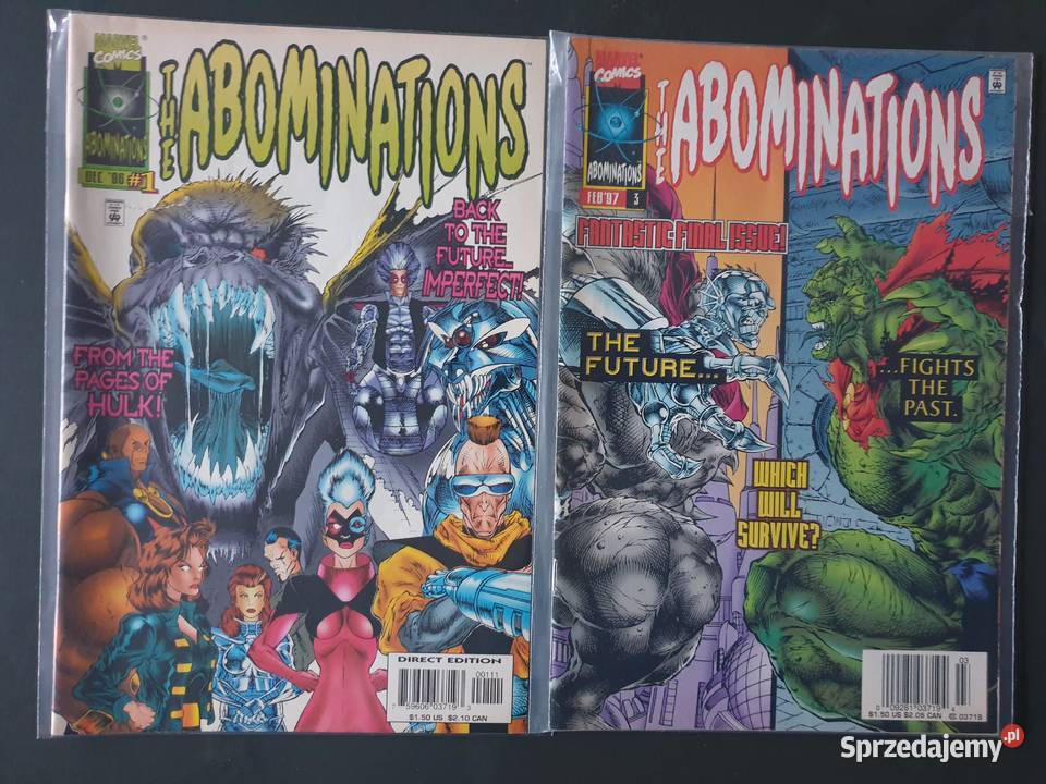 Zestaw 5 oryginalnych komiksów Marvel USA pomorskie Gdynia