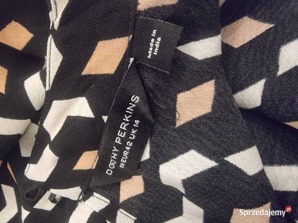 Sukienka w geometryczne wzory Dorothy Perkins XL