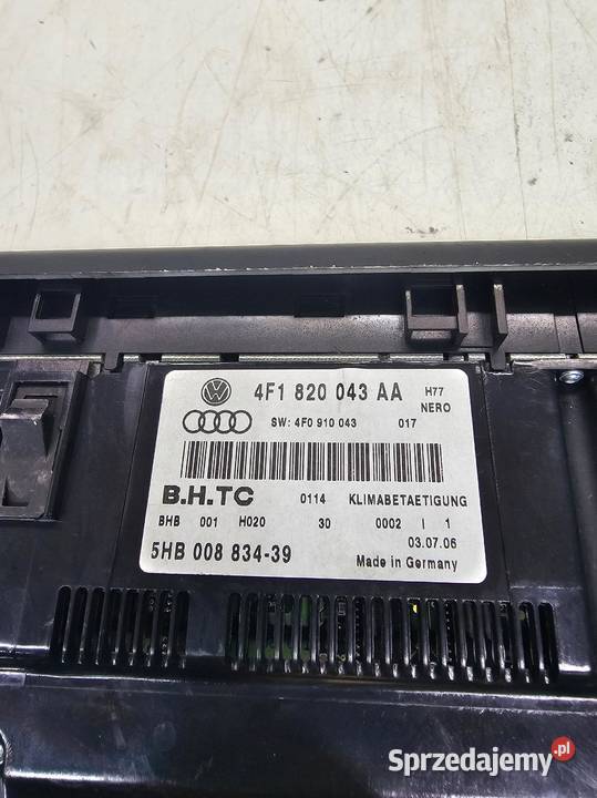 PANEL KLIMATYZACJI DMUCHAWY KLIMATRONIK AUDI A6 Przystajń