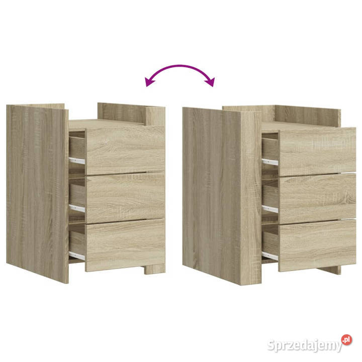 Szafka nocna dąb sonoma 45x50x65 materiał Warszawa