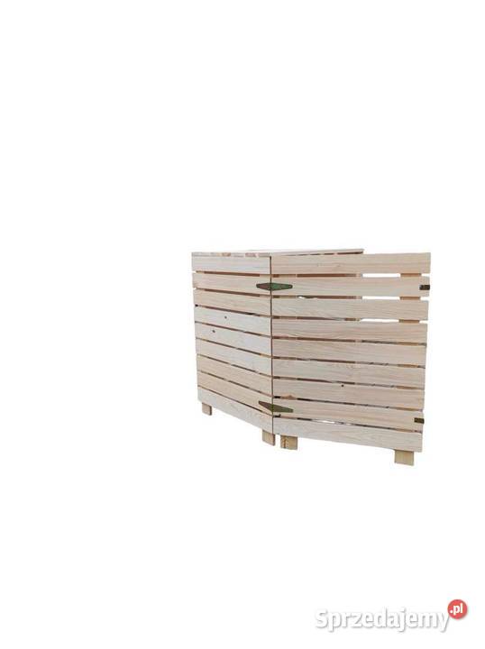 OBUDOWA NA DWA KOSZA 240 l NA ŚMIECI DREWNIANA Pozostałe Lelów