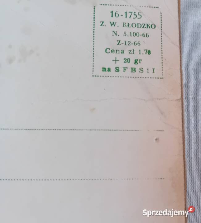 Pocztówka Pejzaż zimowy PTTK 1966 r wielkopolskie Koźminek sprzedam
