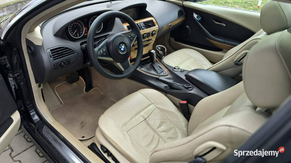 BMW 645 44 V8 Gaz Jasny Środek Zadbana E63E64 czujnik parkowania sprzedam