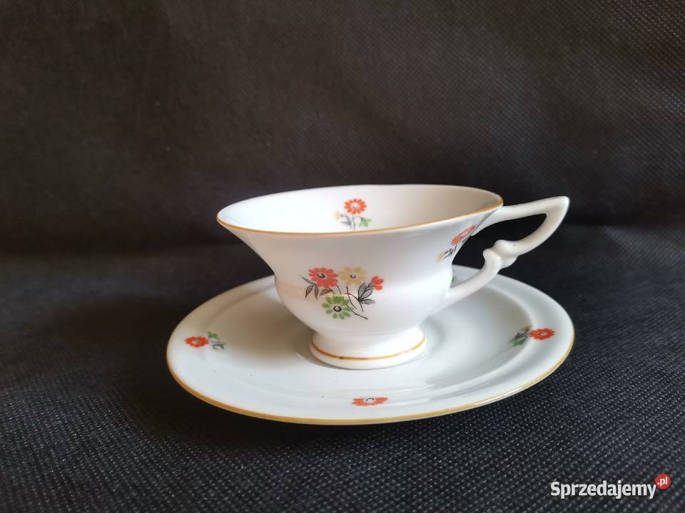 Stara unikatowa przedwojenna filiżanka porcelana śląskie Siemianowice Śląskie
