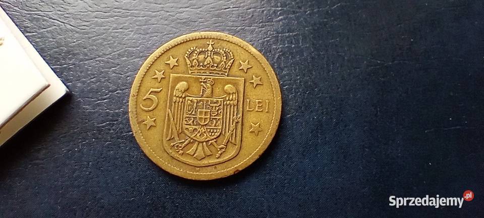 Stare monety 5 lejów 1930 Rumunia Numizmatyka