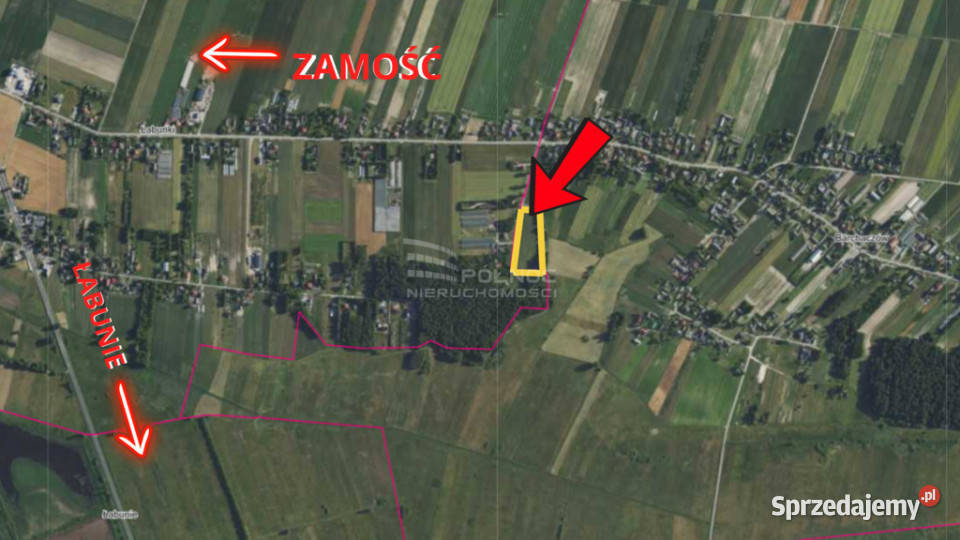 działka inwestycyjna 128 ha Barchaczów Łabunie sprzedam