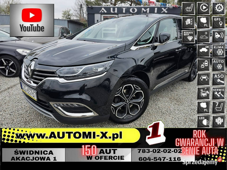 Renault Espace SPRZEDANY 16D160 Ledy czarny Świdnica