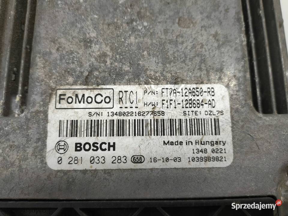 STEROWNIK SILNIKA FT7A12A650RB 15 D 95 Ford świętokrzyskie