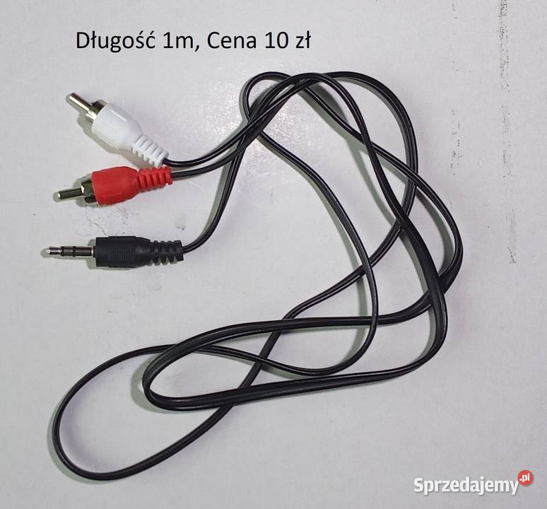 Kabel Przewód Audio Głośnikowy Aux 35 mm do 2RCA łódzkie Sieradz