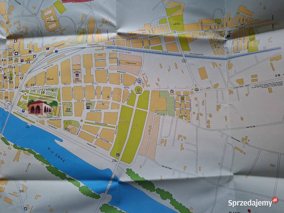 Hiszpania Tortosa mapa Mapy i przewodniki