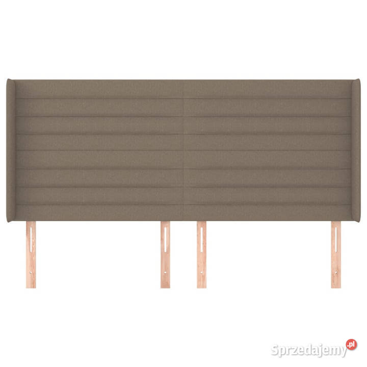Zagłówek uszak kolor taupe 163x16x118128 tkanina Warszawa sprzedam