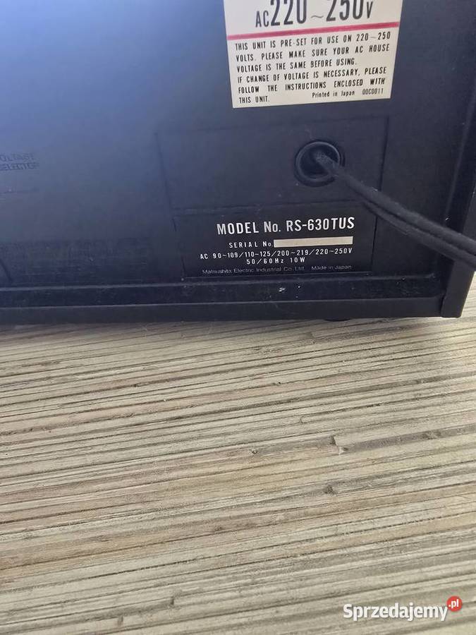 Sprzedam magnetofon Technics RS 630 Audio Łódź