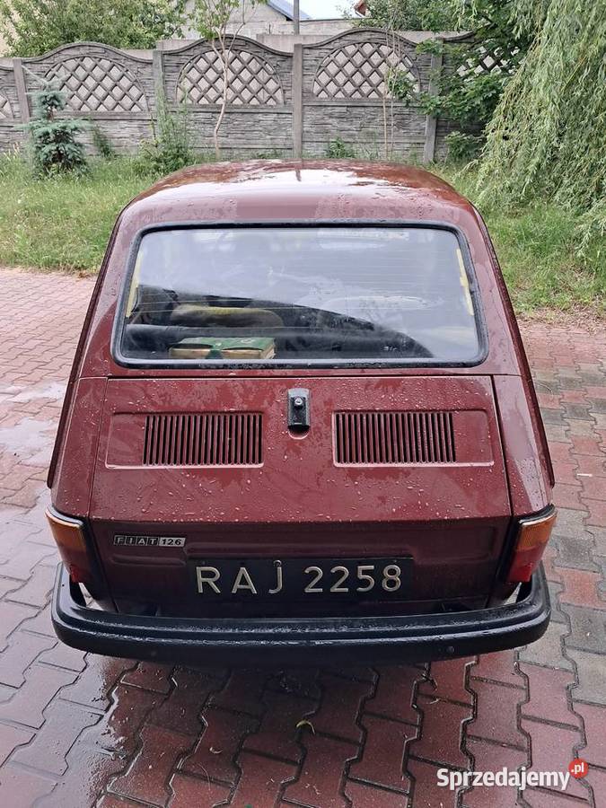 Fiat 126p Opinia Rzeczoznawcy Zarejestrowany w Polsce
