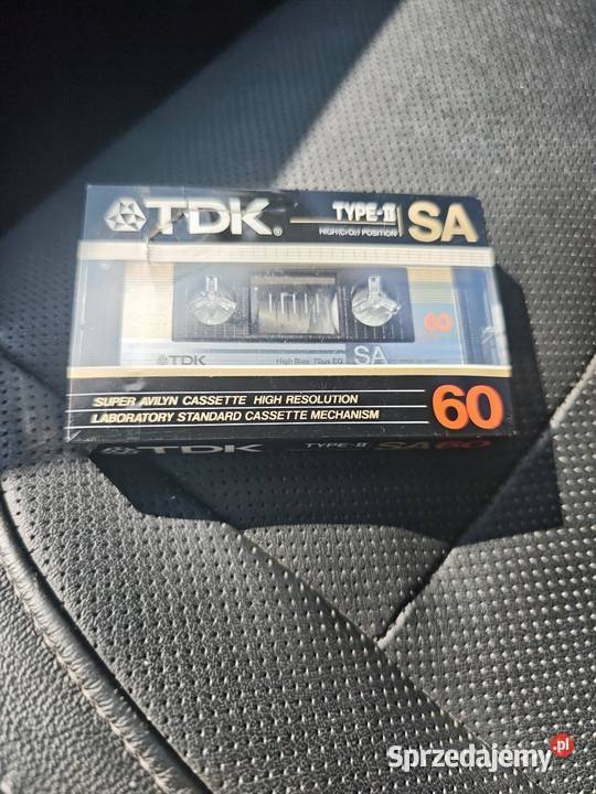 Kaseta magnetofonowa TDK SA60 type II nowa dolnośląskie Siechnice sprzedam