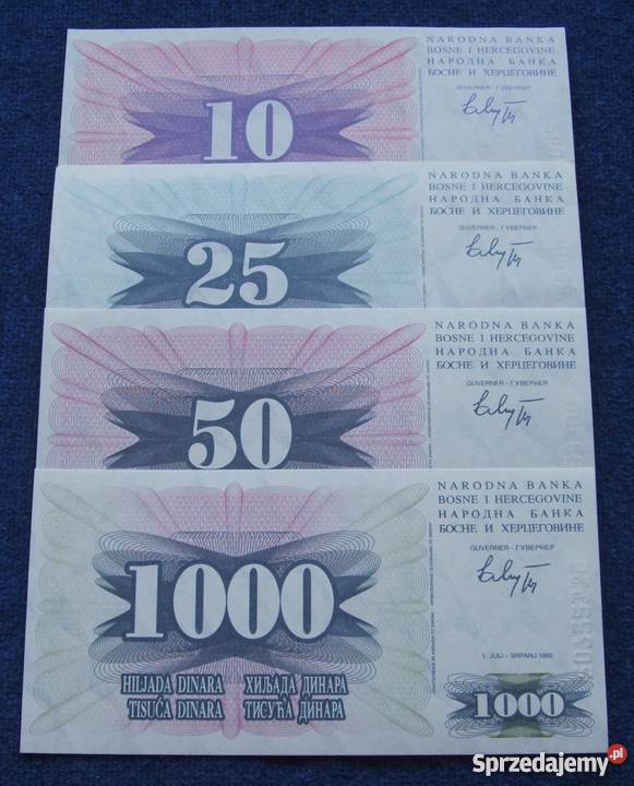 BOŚNIA HERCEGOWINA Kolekcjoners Banknoty Zestaw Katowice