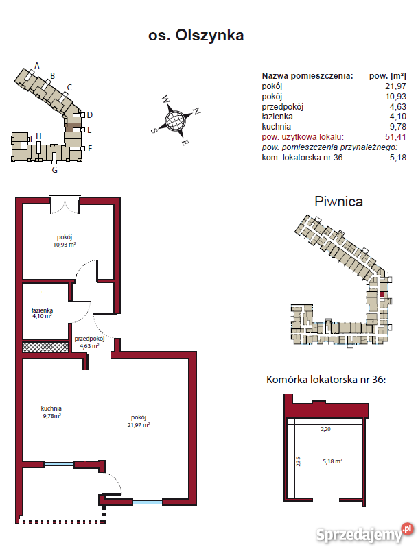 Mieszkania 51 m2 Mosina Os Olszynka Liczba pokoi 2 Mosina