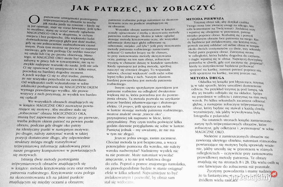 Magiczne oko 2 Teraz to widzisz N E Thing Chełm