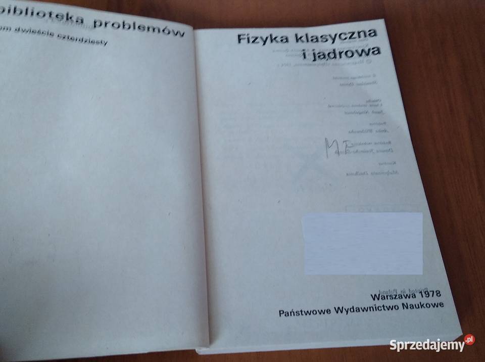 Fizyka klasyczna i jądrowa Kresin Dymus pomorskie Gdańsk sprzedam