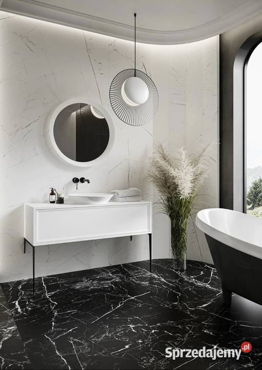 Płytki łazienkowe białe gres120x60 marmur Marmo wewnętrzne mazowieckie Radom