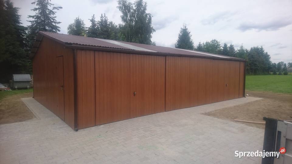 Garaż Blaszany Drewnopodobny 11x6m WIATA HALA Pozostałe Włocławek