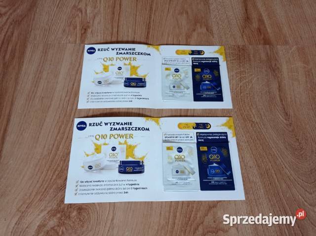 NIVEA Q10 POWER saszetki krem na dzień na noc 4 śląskie Chorzów
