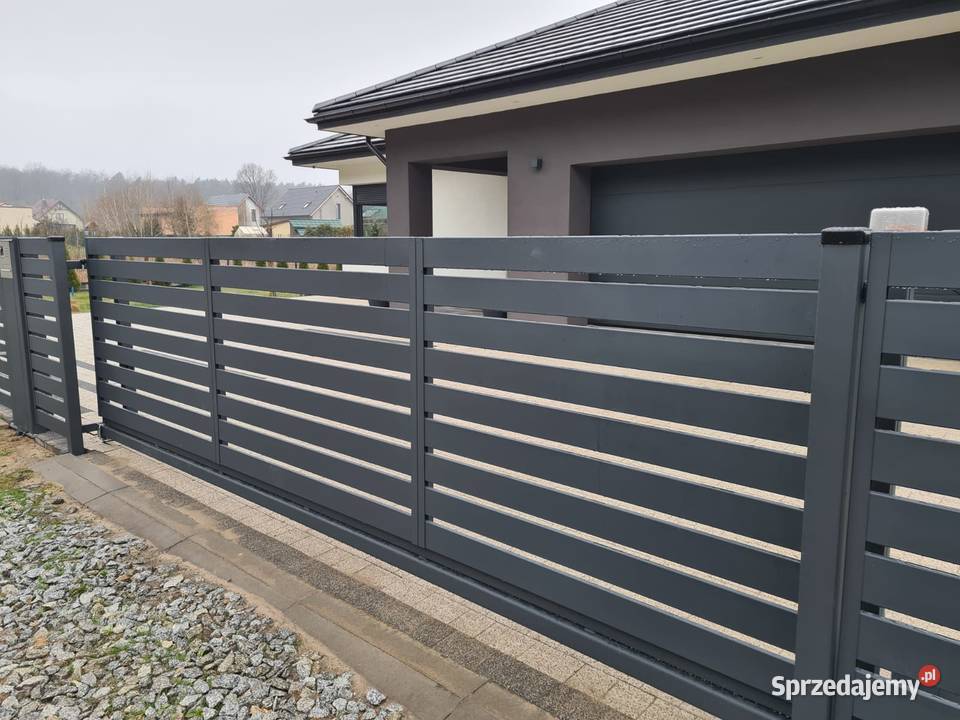Brama przesuwna 500x120 Master nowoczesne dolnośląskie Wrocław