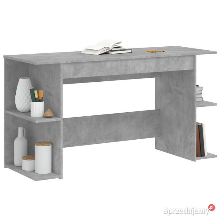 Biurko szarość betonu 140x50x75 materiał Warszawa