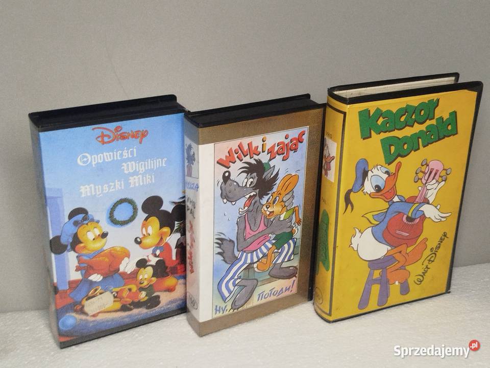 Bajki na kasetach VHS Wilk i zając Myszka Miki