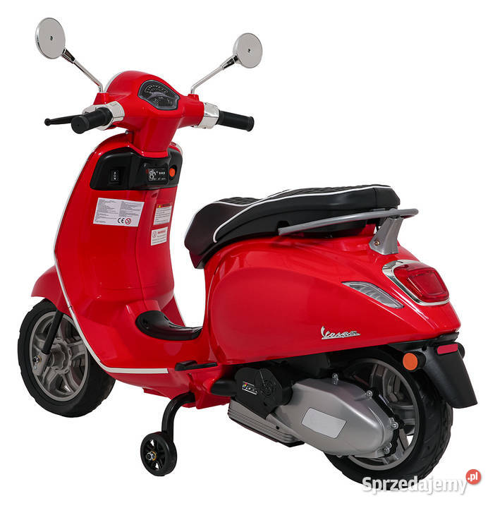 Pojazd Skuter Vespa ROMA Czerwony autko na Pojazdy elektryczne i spalinowe Łopuszno sprzedam